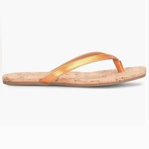 Kork-Ease Metallic Orange Sandals